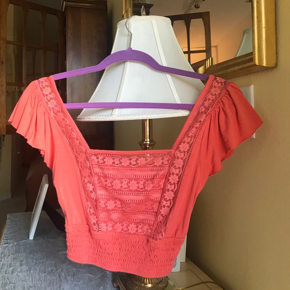 Coquette Lace Pink Top from Forever 21